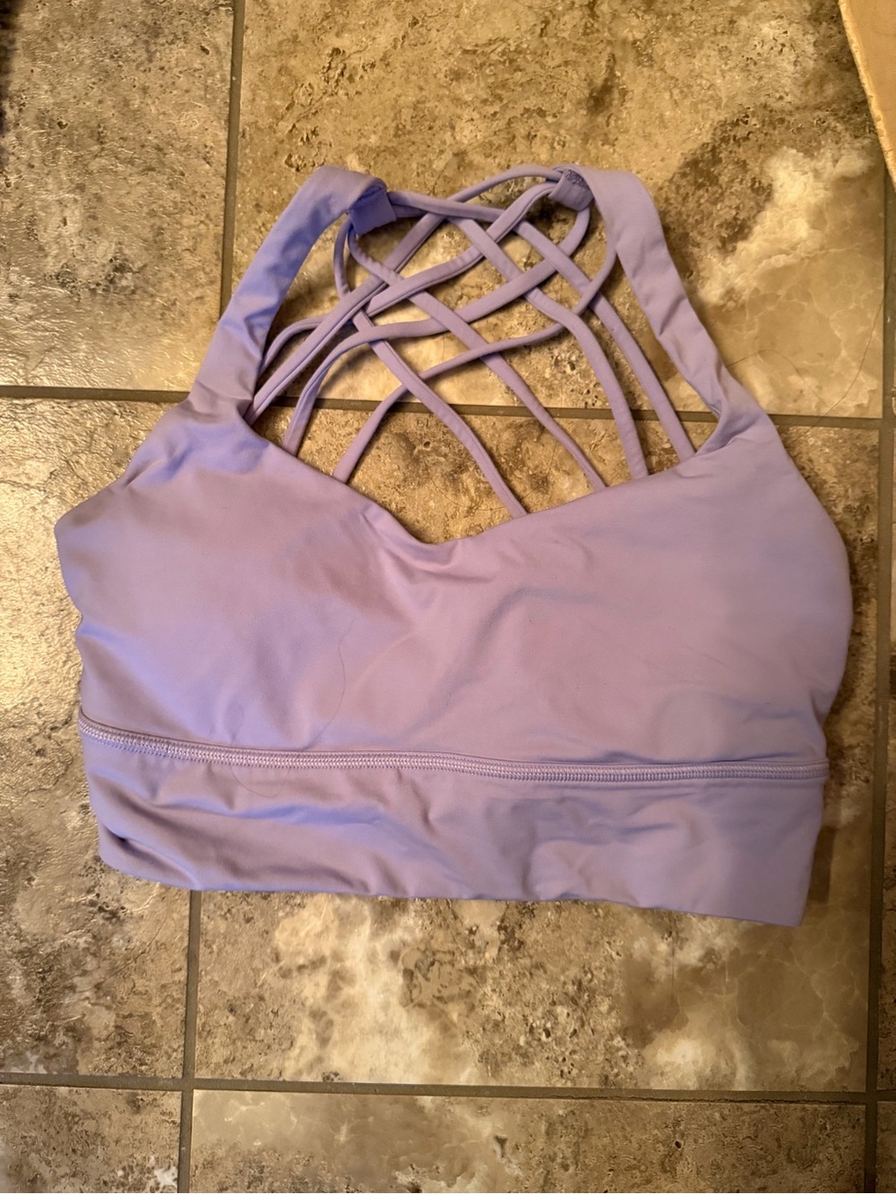 lululemon athletica Lilac Strappy Back Muscle Tee